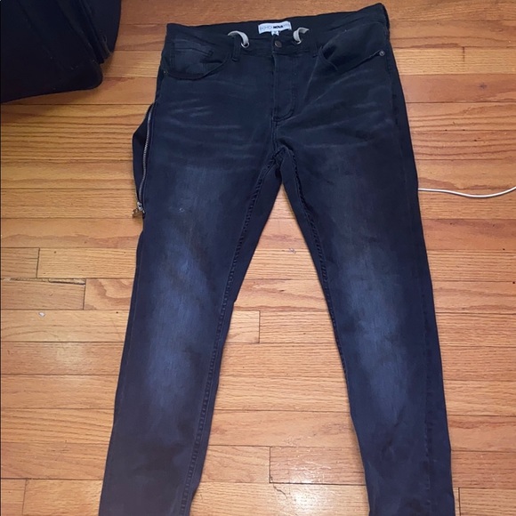 COPY - Dark Grey Black Jeans - Picture 1 of 3